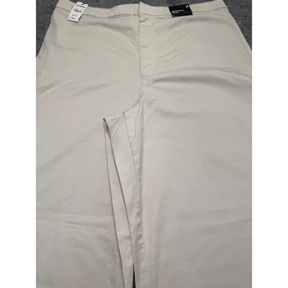 Express Women’s Cropped Wide Leg High Rise Pants Size 14 Beige NWT - Picture 3 of 7